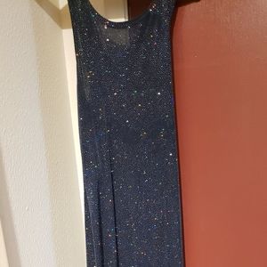 navy blue dress w/ sequins